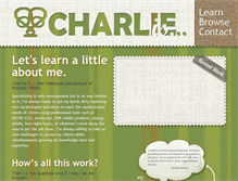 Tablet Screenshot of charlieis.com